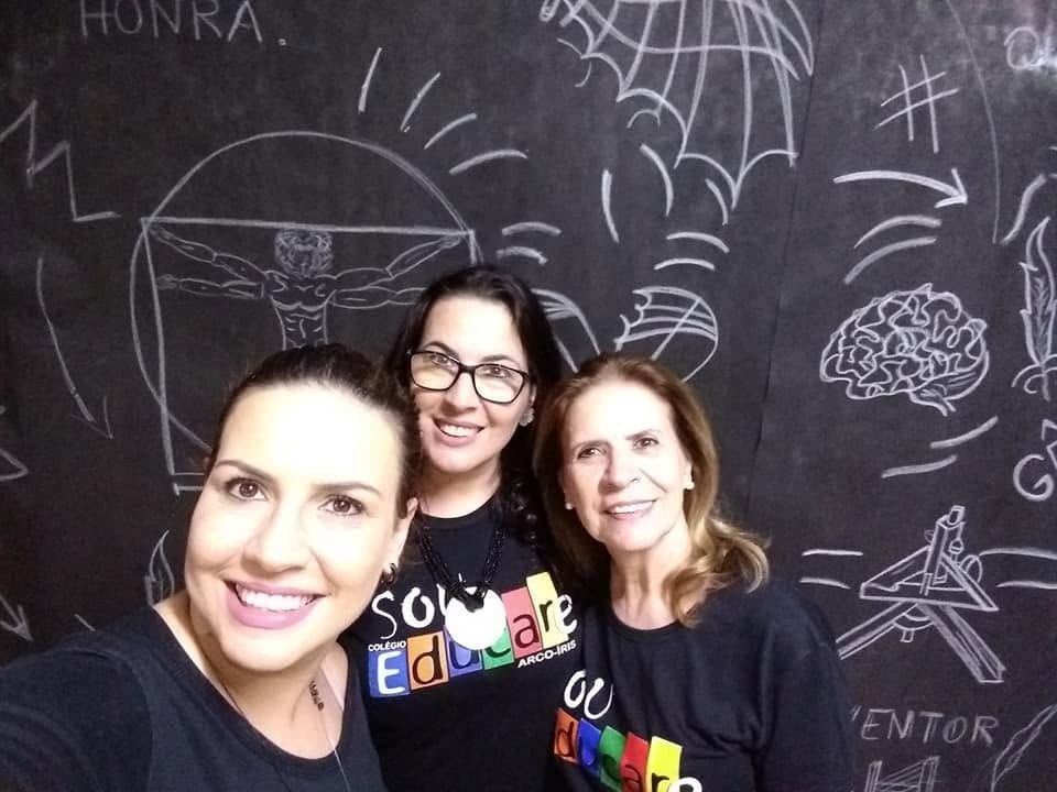 Ana Maria, Daniela e Sonia, fundadoras do Colégio Educare Arco-Íris